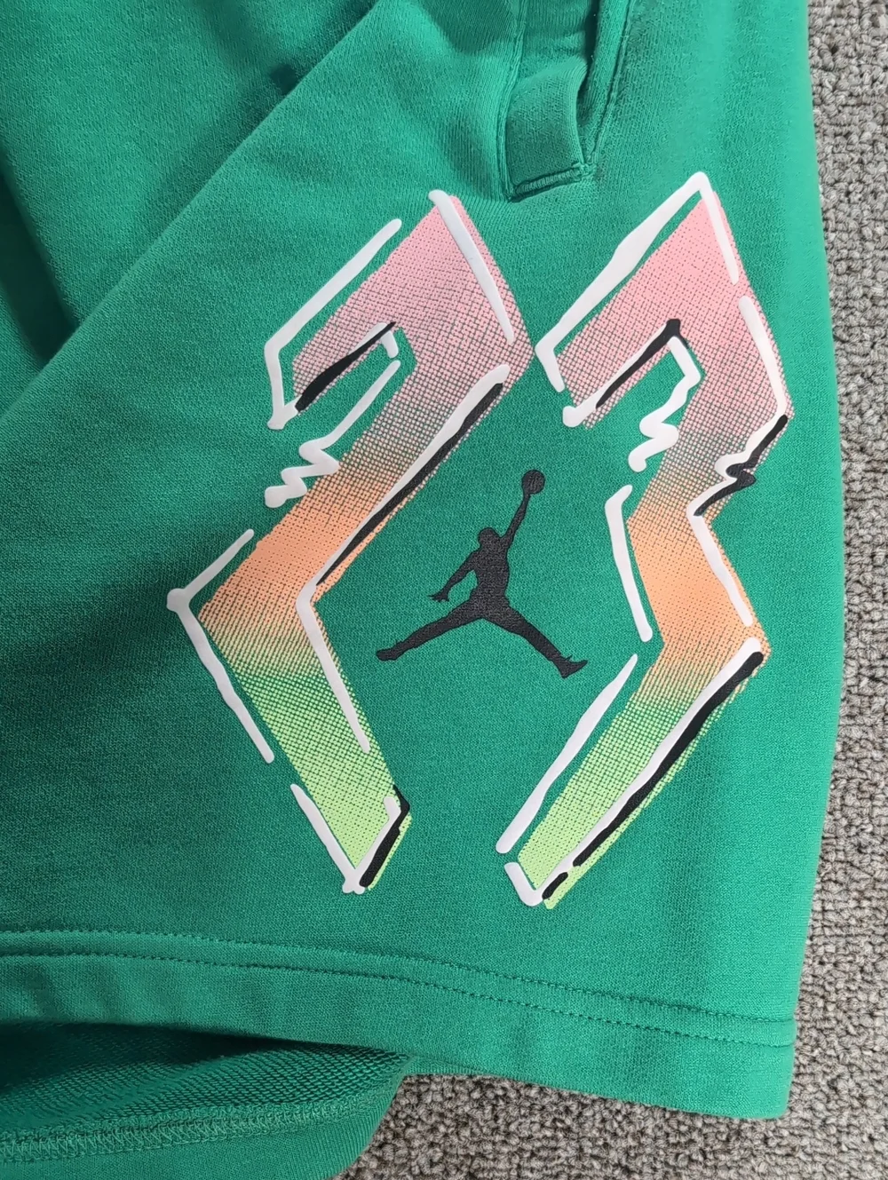 Jordan Sport DNA HBR Fleece Shorts Size Large in Stadium Green